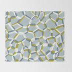 City life connections blue teal Throw Blanket Gallery Image 2