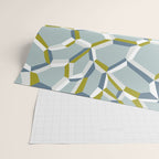 City life connections blue teal Wrapping Paper Gallery Image 2