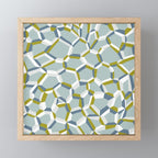 City life connections blue teal Mini Art Print Gallery Image 1