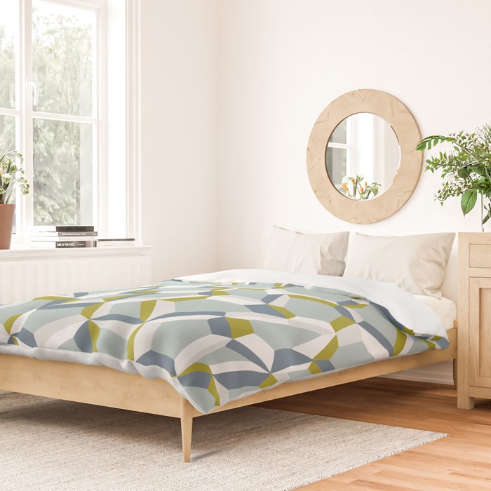 City life connections blue teal Duvet Cover Gallery Image 2