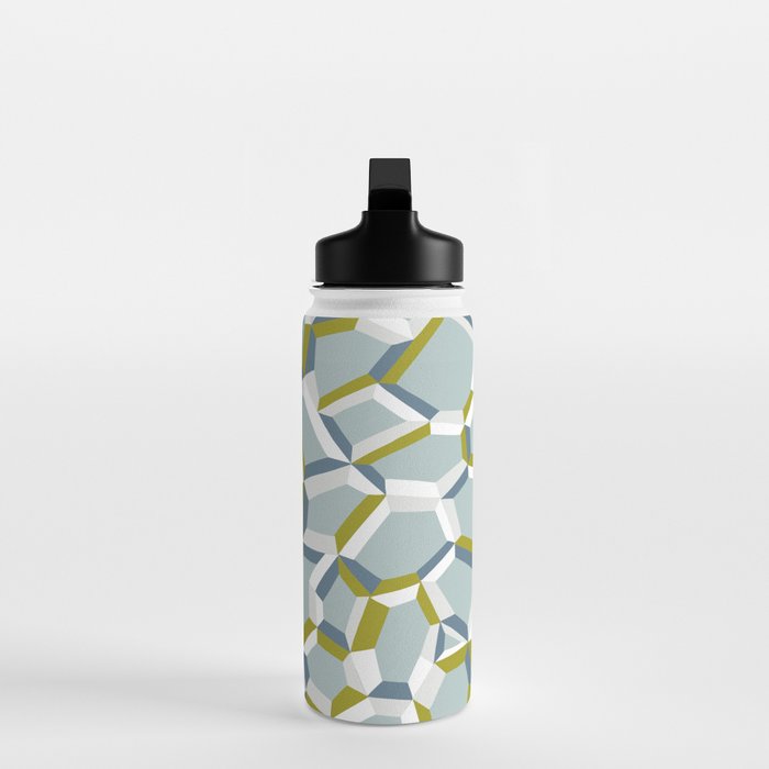 City life connections blue teal Water Bottle Gallery Image 3