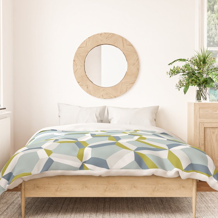 City life connections blue teal Duvet Cover Gallery Image 3