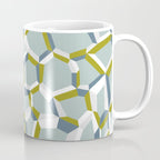 City life connections blue teal Coffee Mug Gallery Image 1