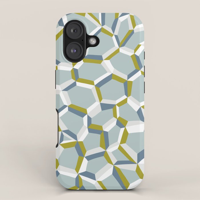 City life connections blue teal iPhone Case Gallery Image 1