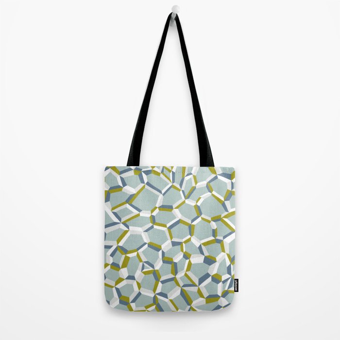 City life connections blue teal Tote Bag Gallery Image 2