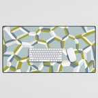 City life connections blue teal Desk Mat Gallery Image 1