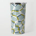 City life connections blue teal Travel Mug Gallery Image 1