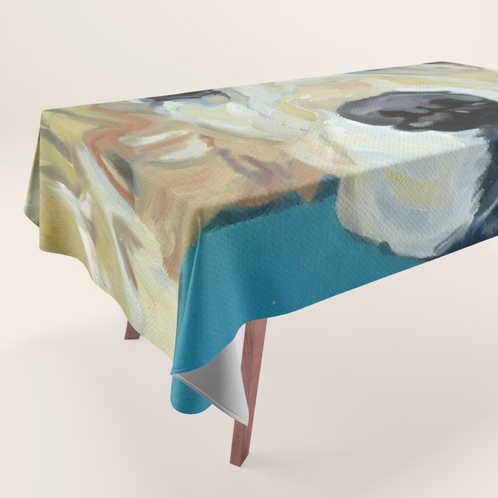 Shiner the Golden Retriever Portrait Tablecloth Gallery Image 1