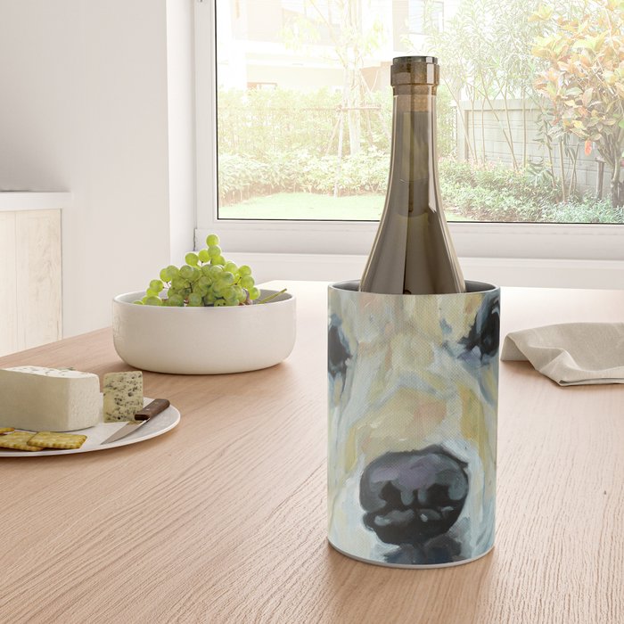 Shiner the Golden Retriever Portrait Wine Chiller Gallery Image 4