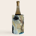 Shiner the Golden Retriever Portrait Wine Chiller Gallery Image 3