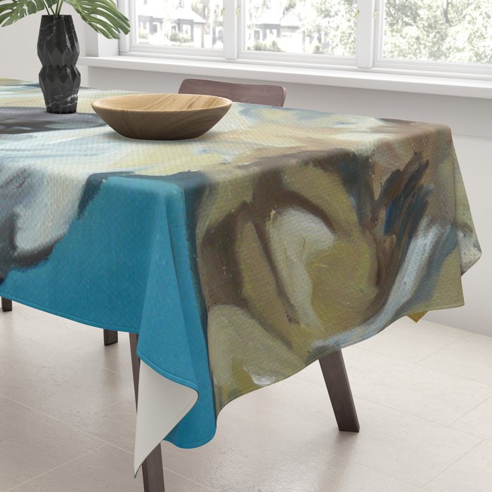 Shiner the Golden Retriever Portrait Tablecloth Gallery Image 3