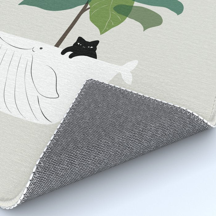Cat and Plant 73: I got a Whale! Rug Gallery Image 4