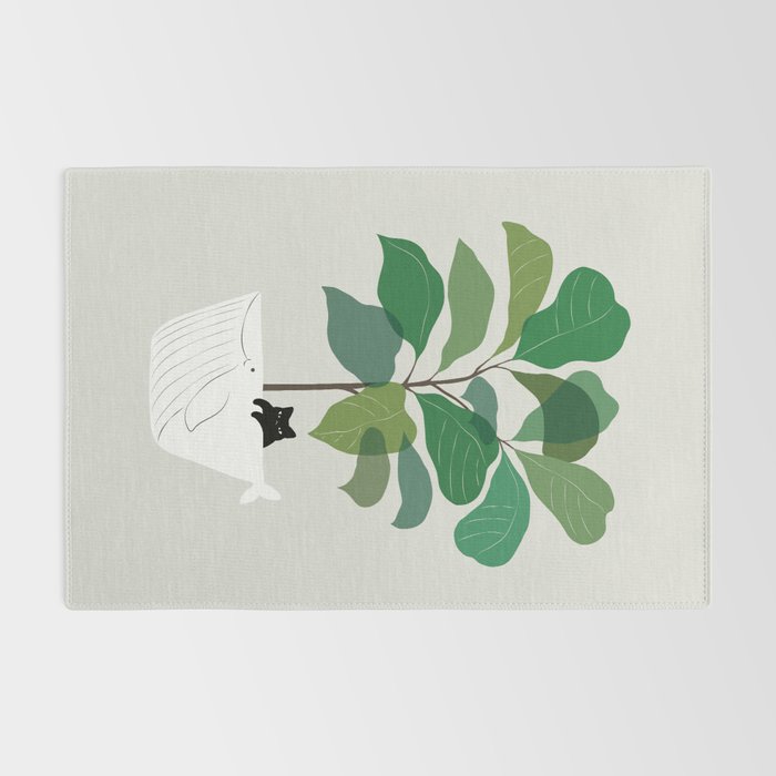 Cat and Plant 73: I got a Whale! Rug Gallery Image 2