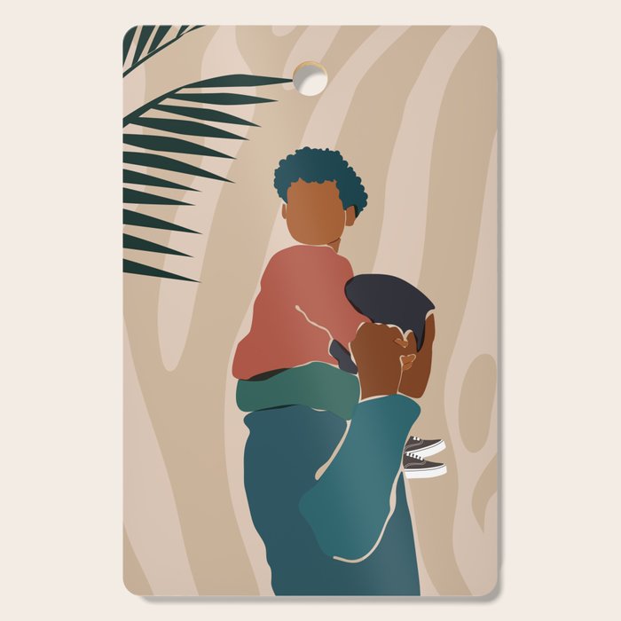 Black Dads Matter Cutting Board Gallery Image 1