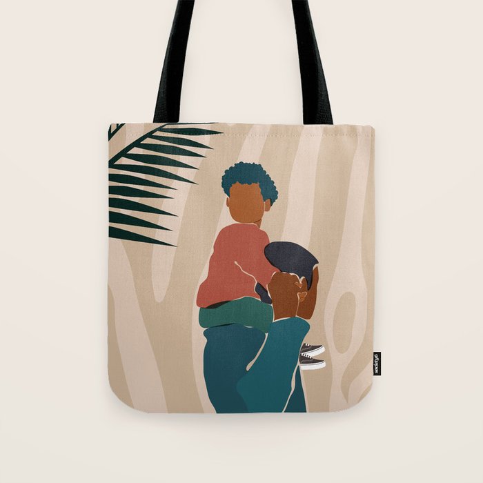 Black Dads Matter Tote Bag Gallery Image 1