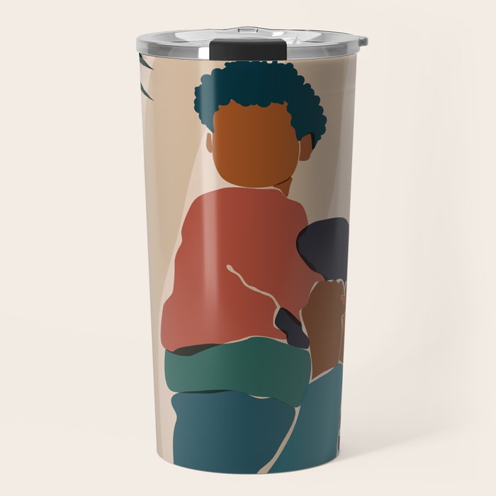 Black Dads Matter Travel Mug Gallery Image 1