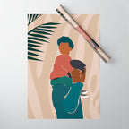 Black Dads Matter Wrapping Paper Gallery Image 1