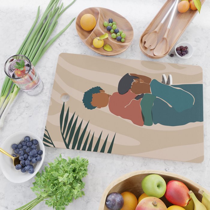 Black Dads Matter Cutting Board Gallery Image 2