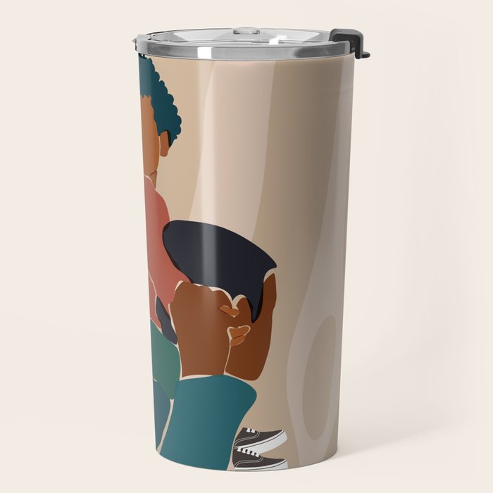 Black Dads Matter Travel Mug Gallery Image 2