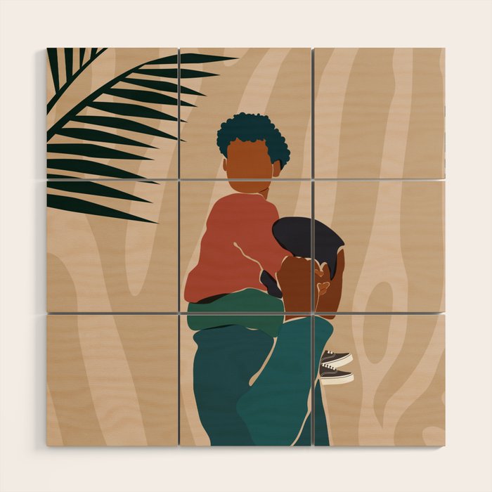 Black Dads Matter Wood Wall Art Gallery Image 1