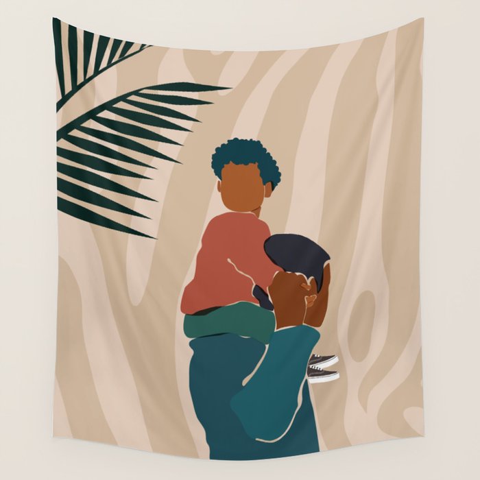 Black Dads Matter Wall Tapestry Gallery Image 1