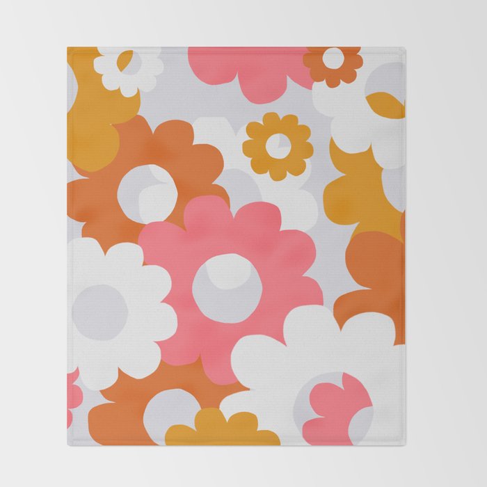 flower power, 1960 Throw Blanket Gallery Image 2