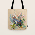 Floral Falcon Garden Tote Bag Gallery Image 1