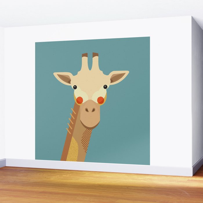Giraffe, Animal Portrait Wall Mural Gallery Image 2