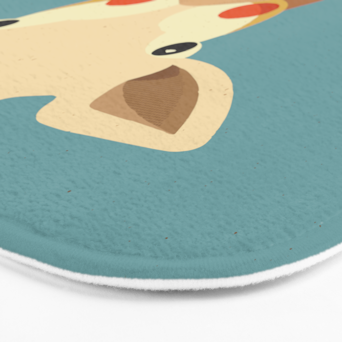 Giraffe, Animal Portrait Bath Mat Gallery Image 3