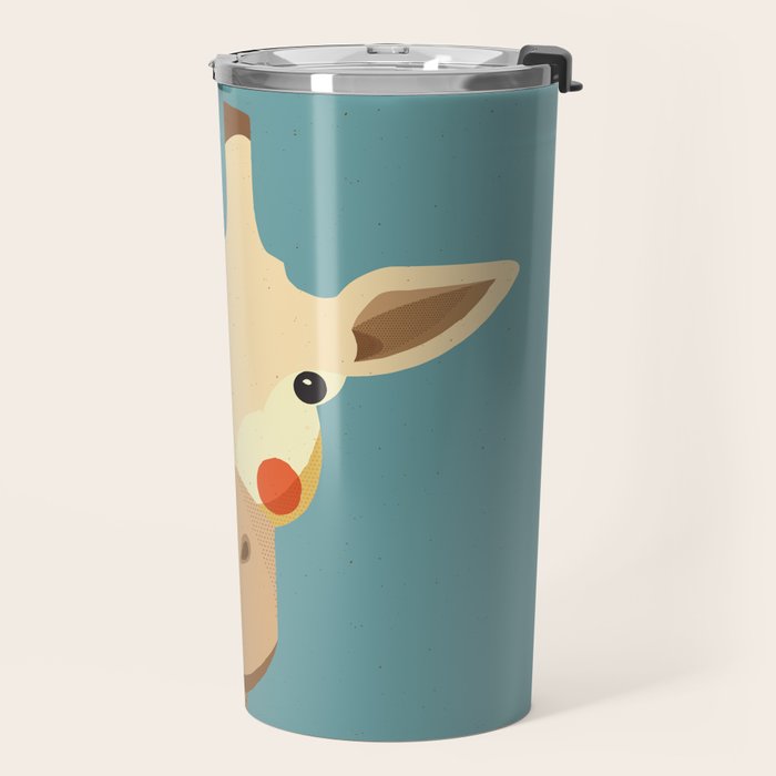 Giraffe, Animal Portrait Travel Mug Gallery Image 2