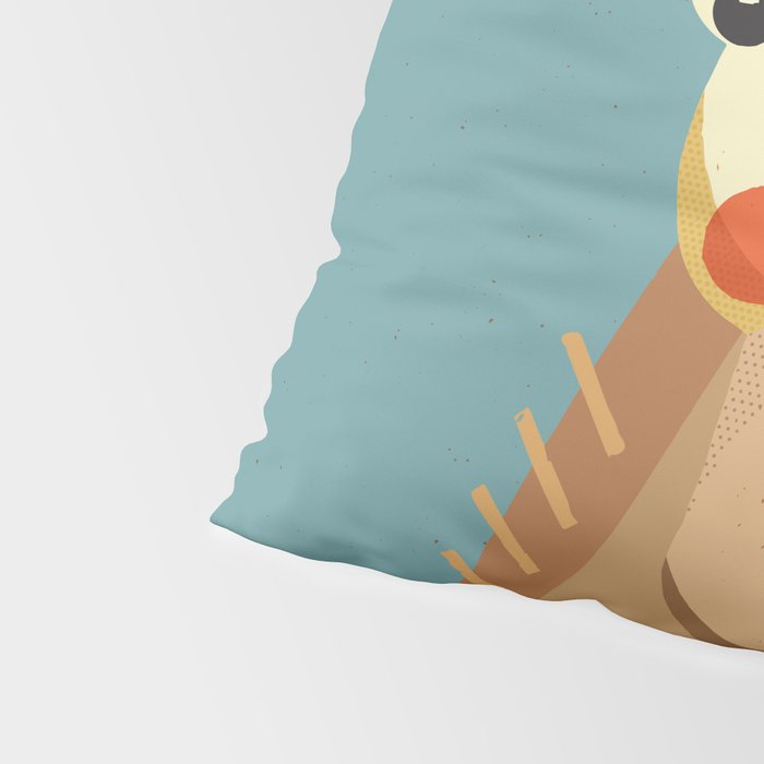 Giraffe, Animal Portrait Pillow Sham Gallery Image 4