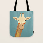 Giraffe, Animal Portrait Tote Bag Gallery Image 1