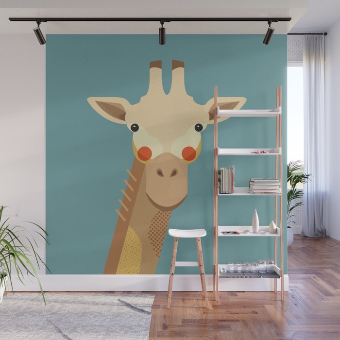 Giraffe, Animal Portrait Wall Mural Gallery Image 1