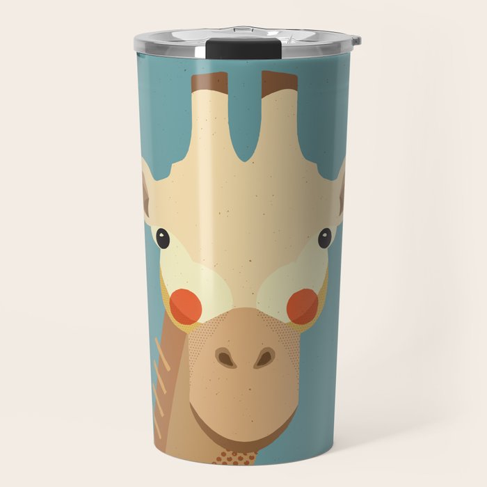 Giraffe, Animal Portrait Travel Mug Gallery Image 1