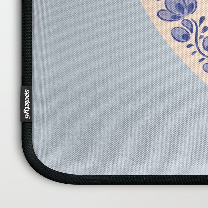 Purrcelin Cat Butt - Charming Delft Pottery Kitty Laptop Sleeve Gallery Image 3