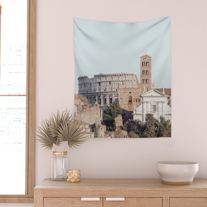 View of Ancient Rome Wall Tapestry Gallery Image 2