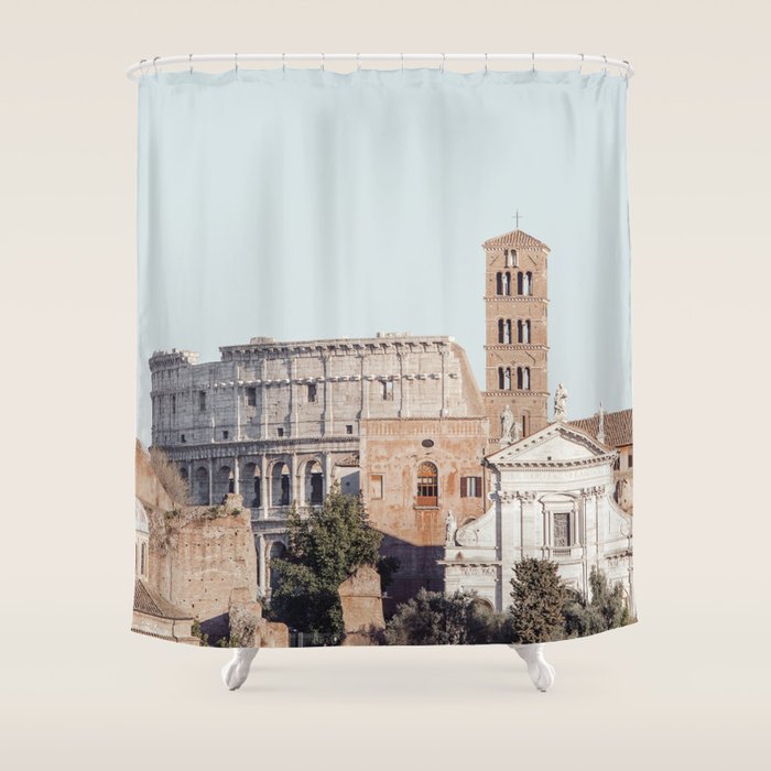 View of Ancient Rome Shower Curtain Gallery Image 1