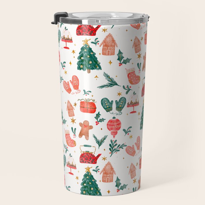 Holiday essentials illustration Travel Mug Gallery Image 3