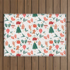 Holiday essentials illustration Outdoor Rug Gallery Image 1