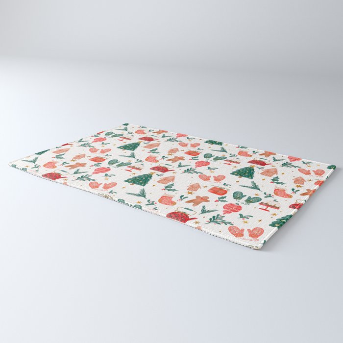 Holiday essentials illustration Rug Gallery Image 3