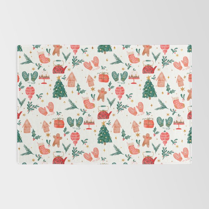 Holiday essentials illustration Rug Gallery Image 2