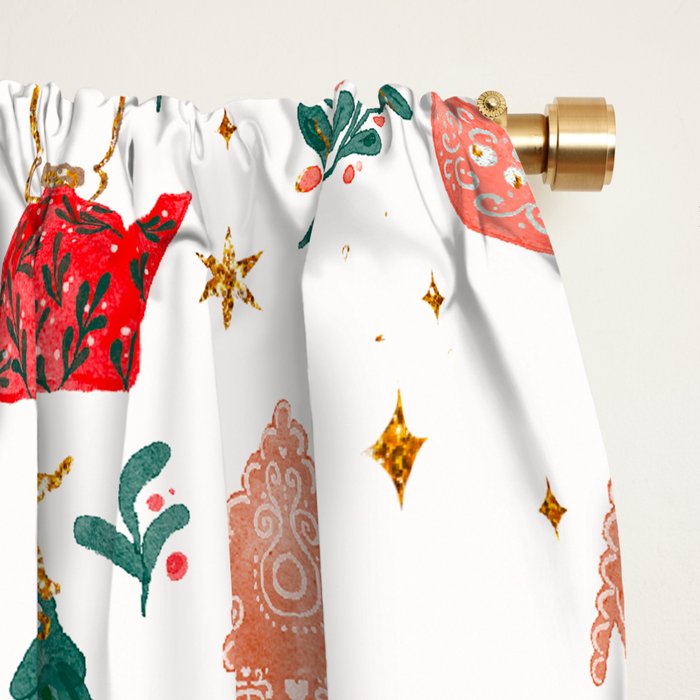 Holiday essentials illustration Window Curtain Gallery Image 2