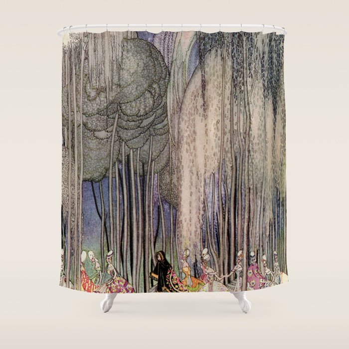 Kay Nielsen Of The Twelve Dancing Princesses From In Powder And Crinoline Shower Curtain Gallery Image 1