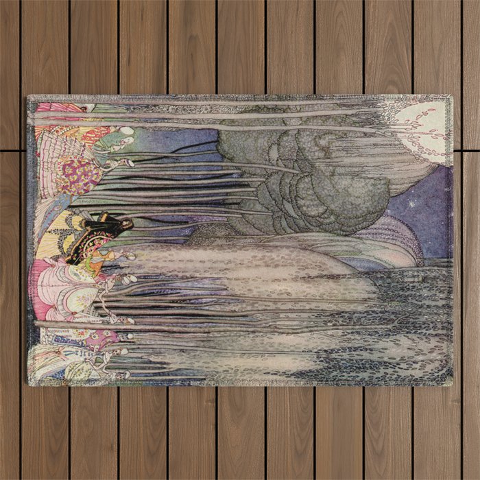 Kay Nielsen Of The Twelve Dancing Princesses From In Powder And Crinoline Outdoor Rug Gallery Image 1