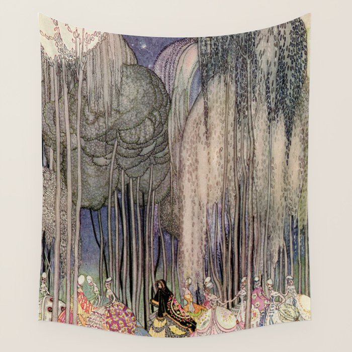 Kay Nielsen Of The Twelve Dancing Princesses From In Powder And Crinoline Wall Tapestry Gallery Image 4