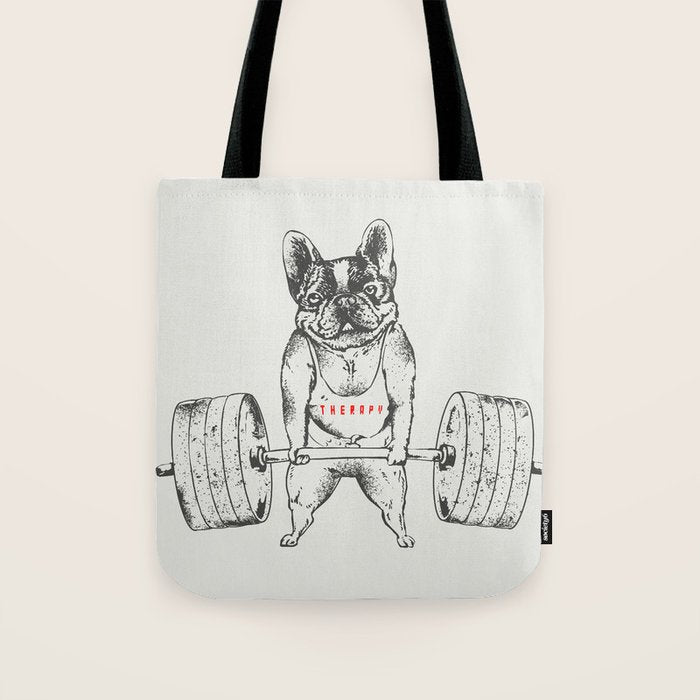 Frenchie Lift Tote Bag Gallery Image 1