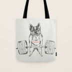Frenchie Lift Tote Bag Gallery Image 1