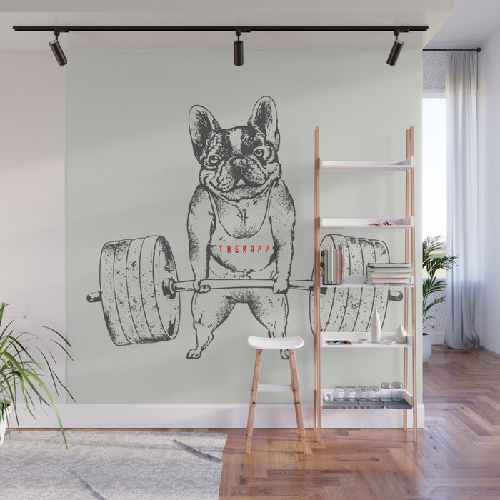 Frenchie Lift Wall Mural Gallery Image 1