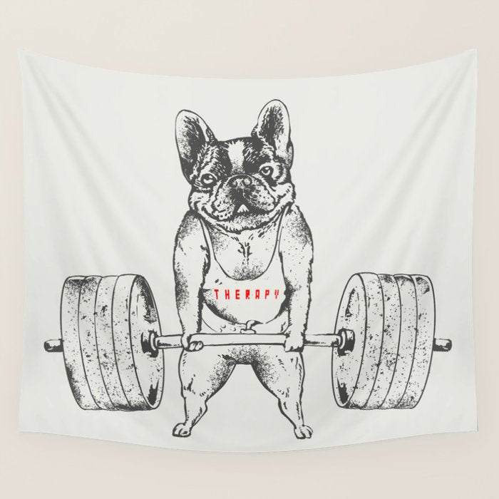 Frenchie Lift Wall Tapestry Gallery Image 4
