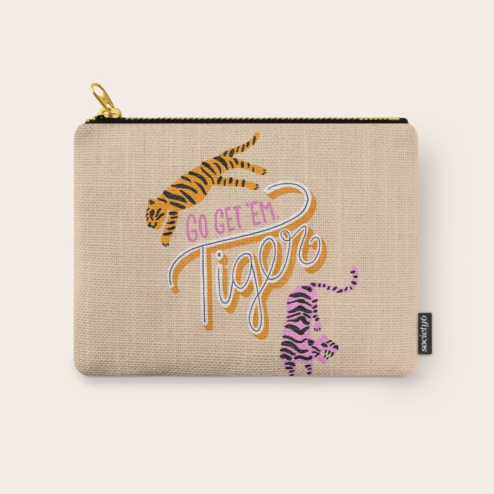 Go Get 'Em Tiger - Melon Carry All Pouch Gallery Image 1